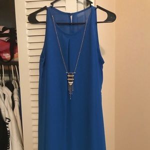 razor back silk dress